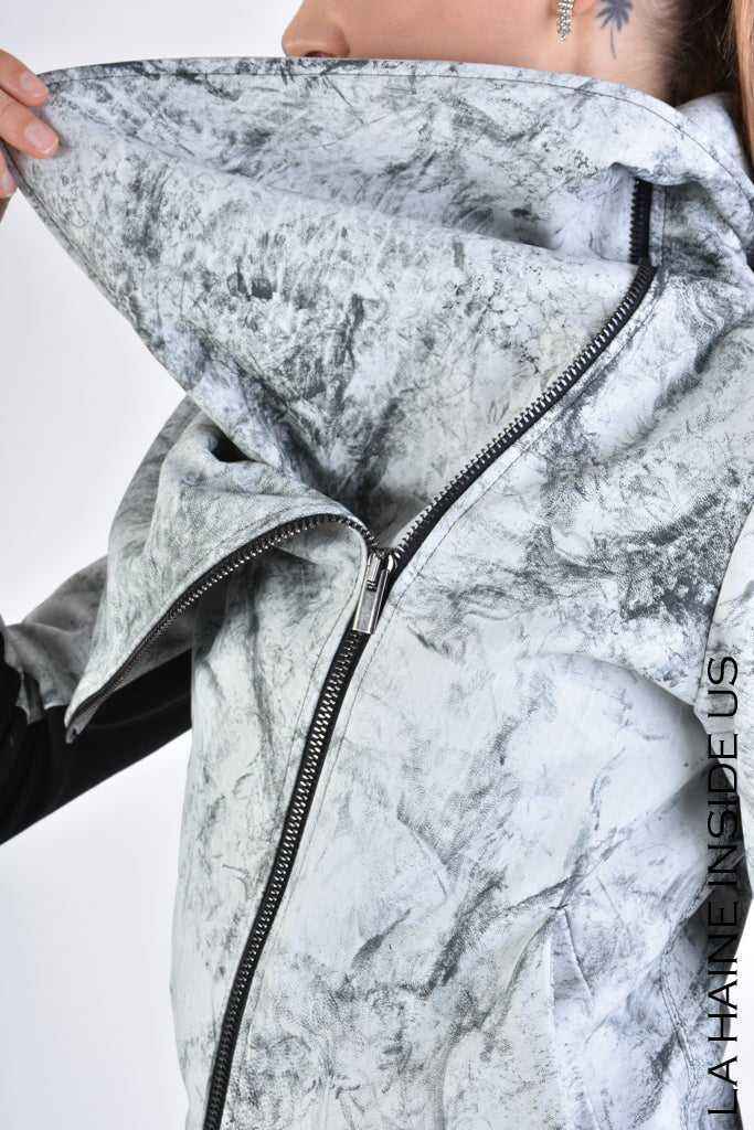 A33O LM17324D Creme Leather Jacket