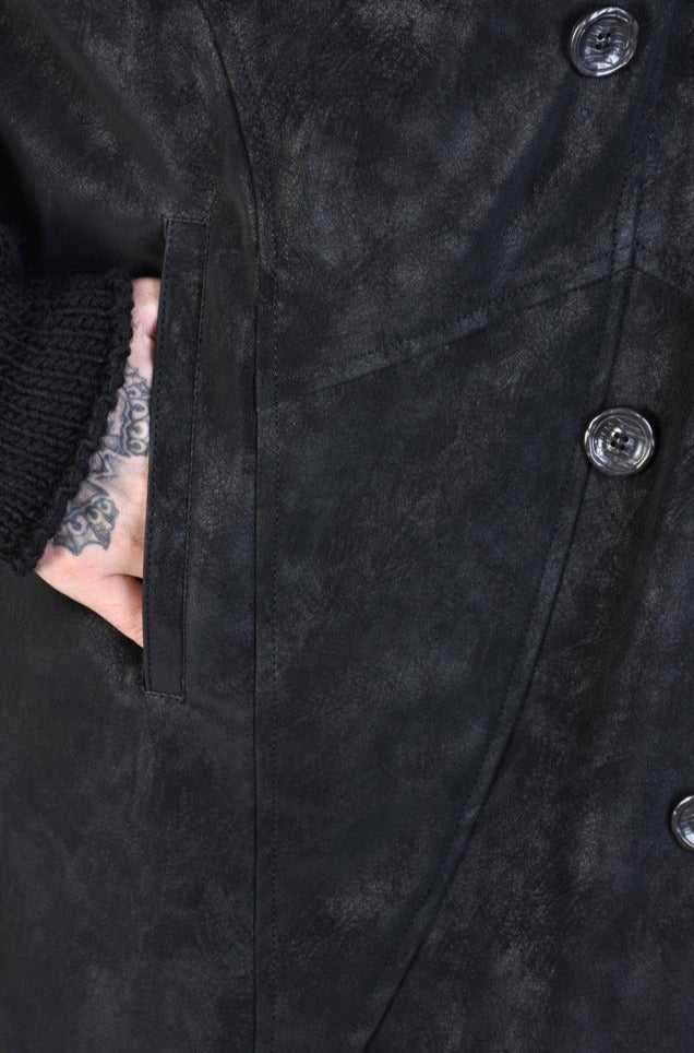 A33P LM07823 BLACK Sleeveless Coat