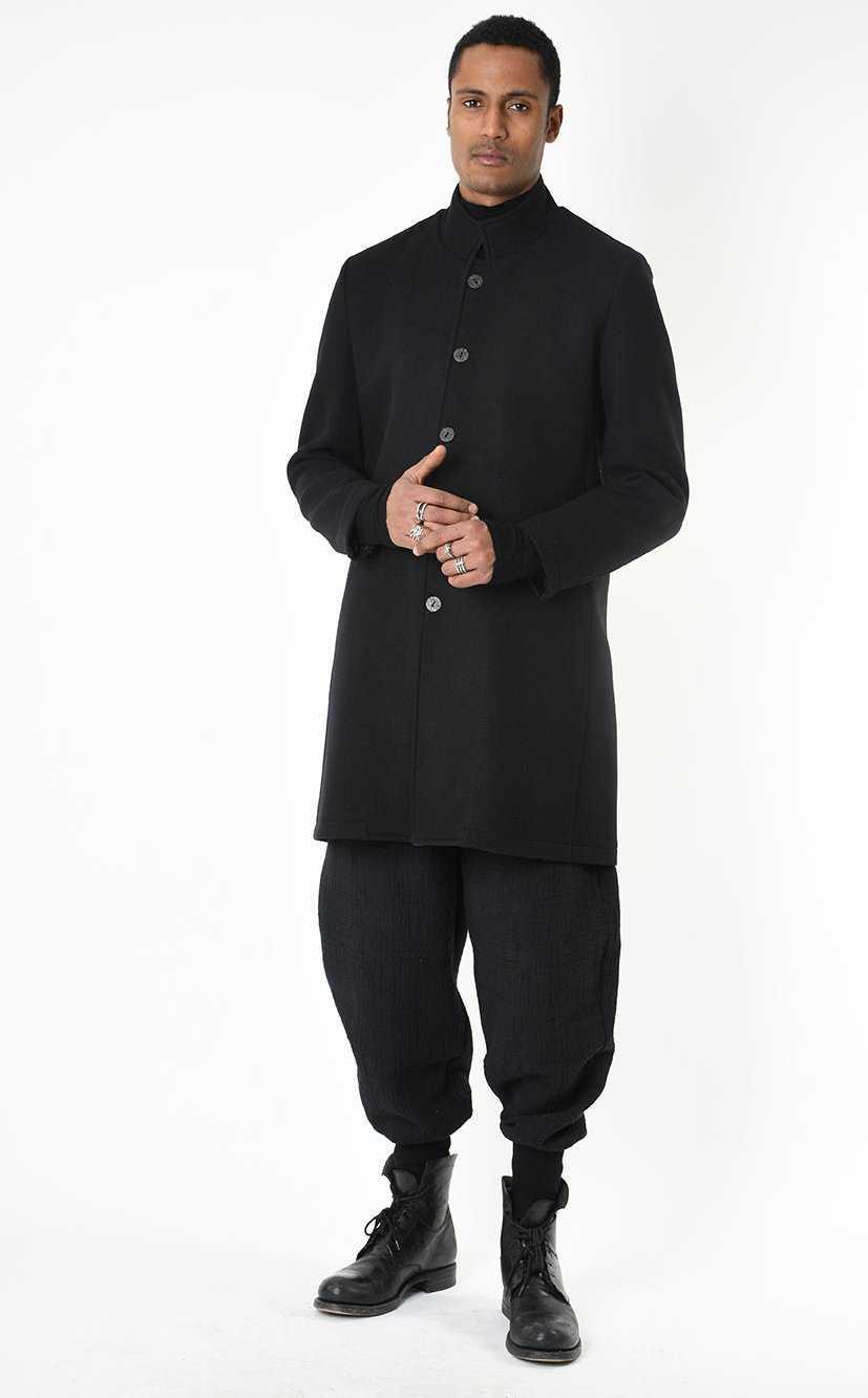 A33P LM23825 COAT Regular Woven Cloth Black