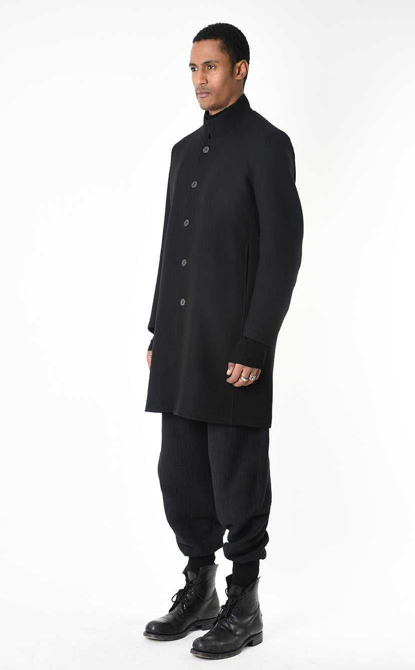 A33P LM23825 COAT Regular Woven Cloth Black