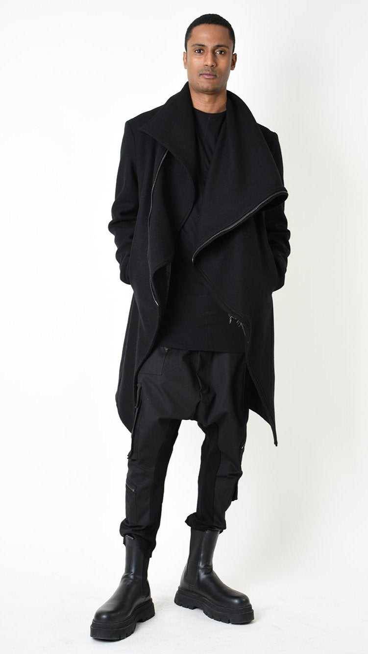 A33P LM23925 COAT Comfort Woven Cloth Black