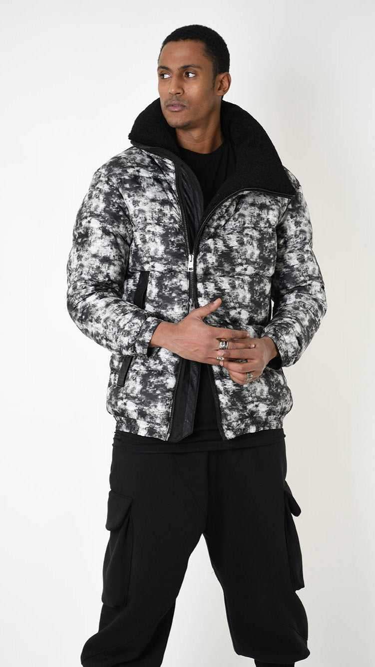 A33P LM24125 DOWN JACKET Regular Nylon & Faux Fur Marmo