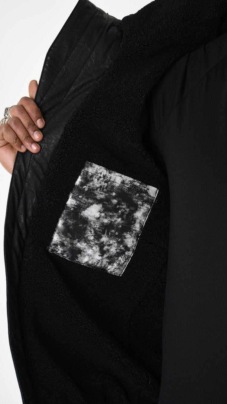 A33P LM24125 DOWN JACKET Regular Nylon & Faux Fur Marmo