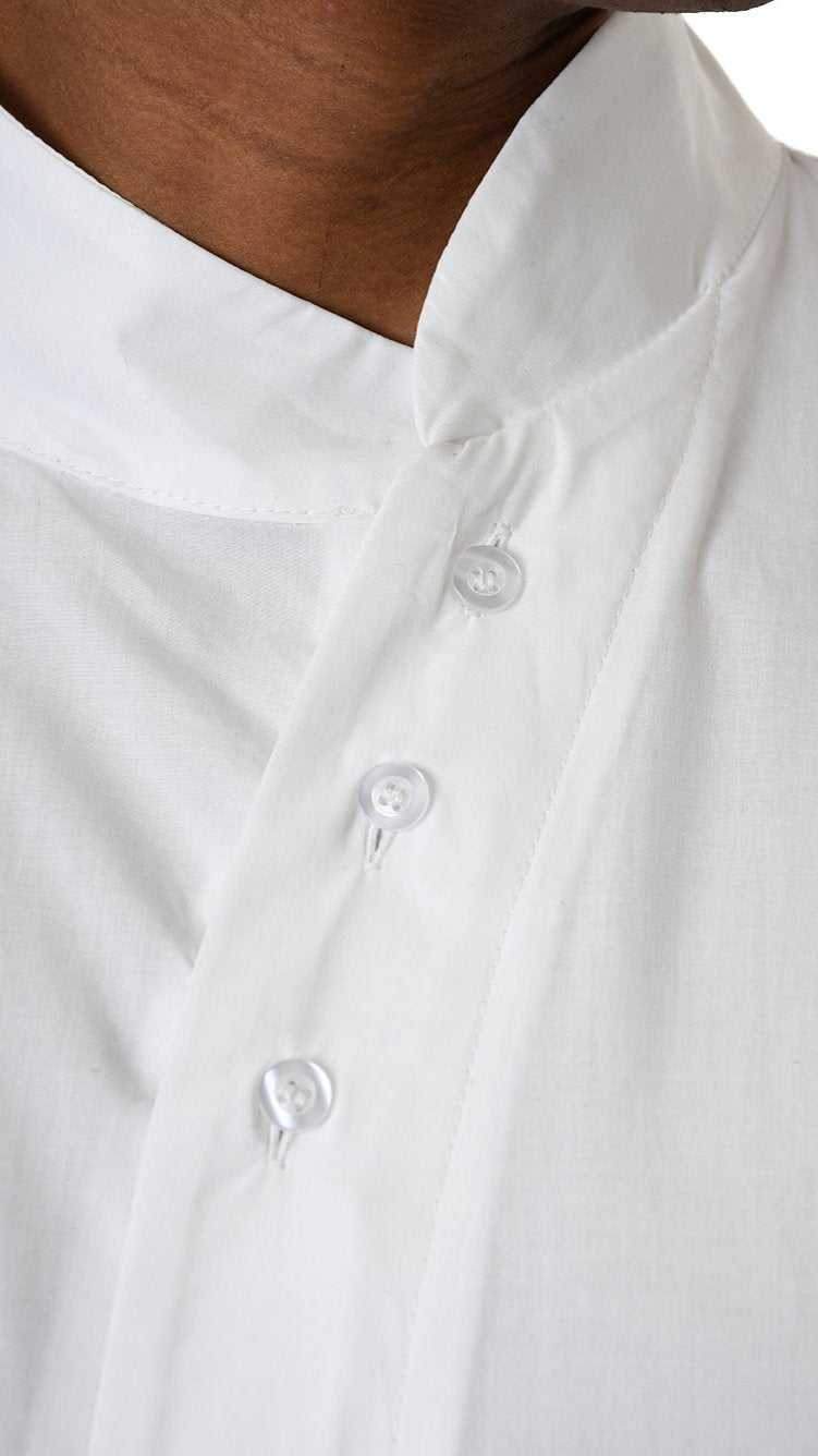 A33R LM22625 SHIRT Regular Long Cotton Stretch White