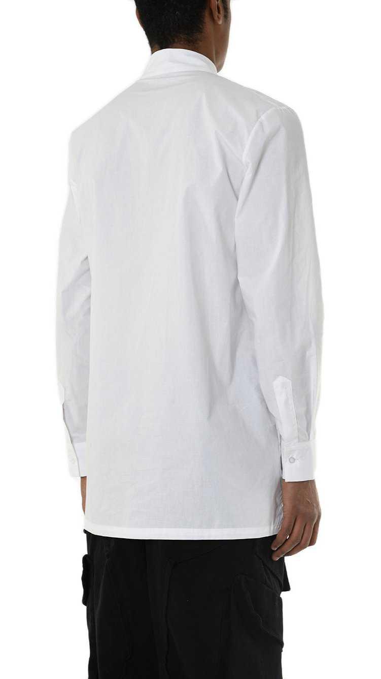 A33R LM22625 SHIRT Regular Long Cotton Stretch White