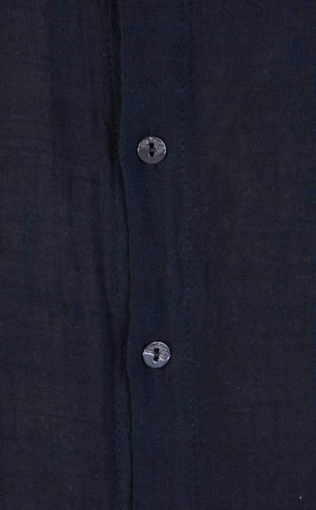 A33V LM080 BLACK Gauze Long Shirt