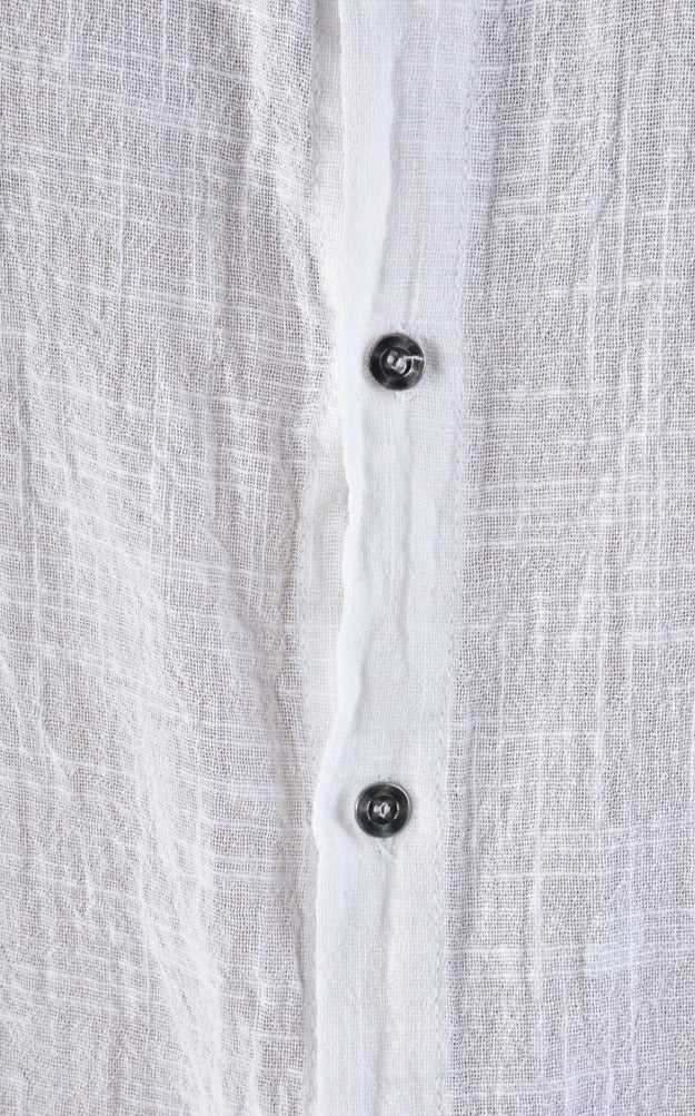 A33V LM11824 SHIRT Regular Gauze Cotton Dyed Hot White