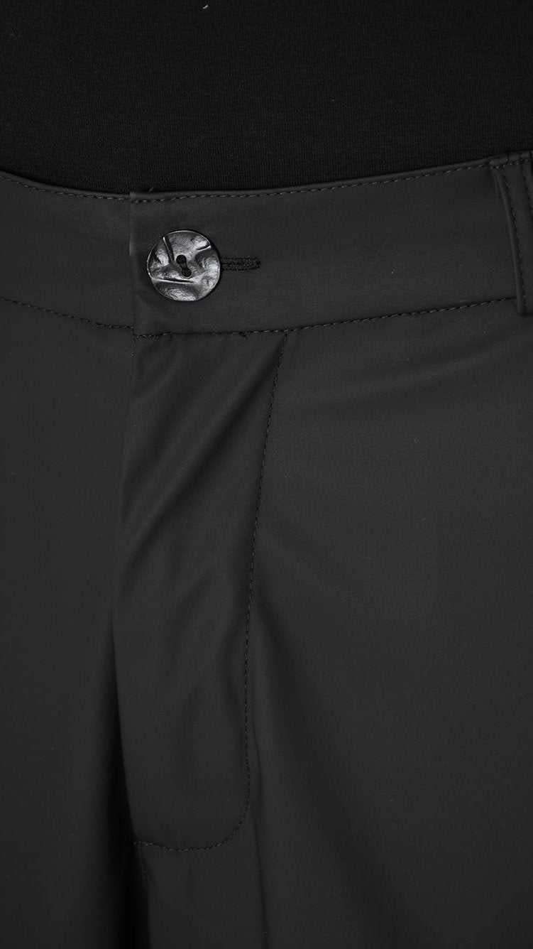 A33Z LM14725 TROUSER Cargo Rubberized Technical Fabric Black