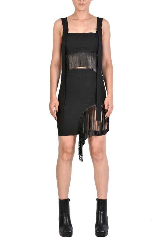 A34B AZURE23 BLACK techno stretch top