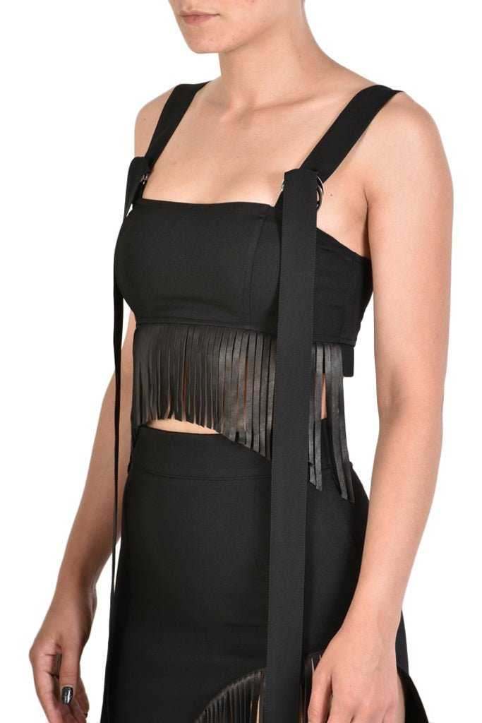 A34B AZURE23 BLACK techno stretch top