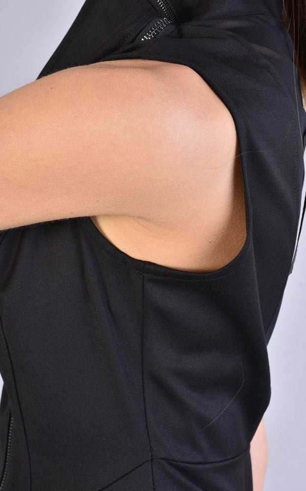 A34B LW50823 BLACK Asymmetric Dress
