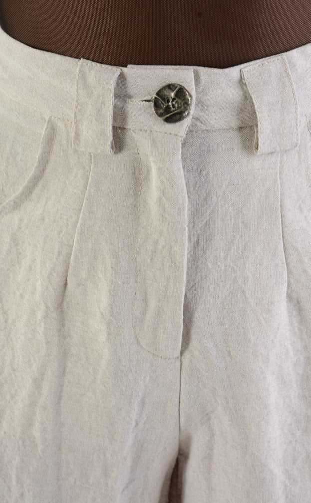 A34B LW70224 Trouser Linen Viscose Sand