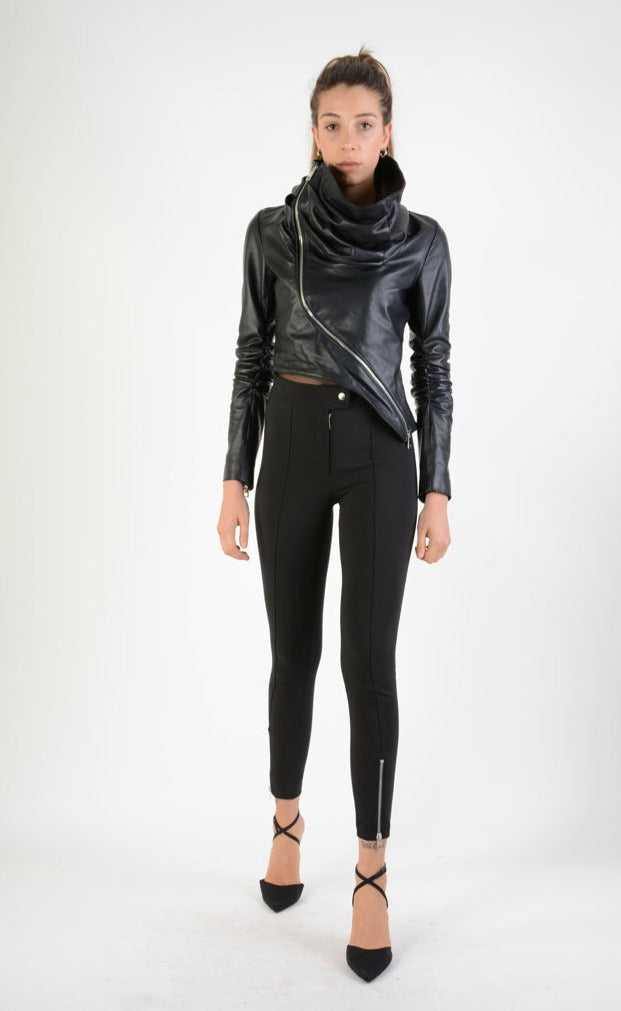 A34B LW70424 Leather Jacket Nappa Black