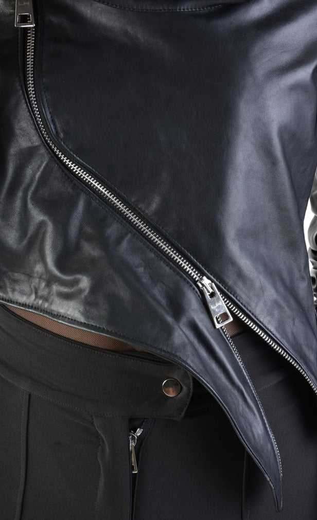 A34B LW70424 Leather Jacket Nappa Black