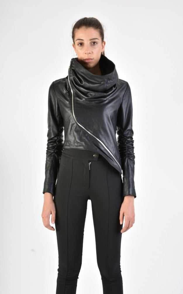 A34B LW70424 Leather Jacket Nappa Black