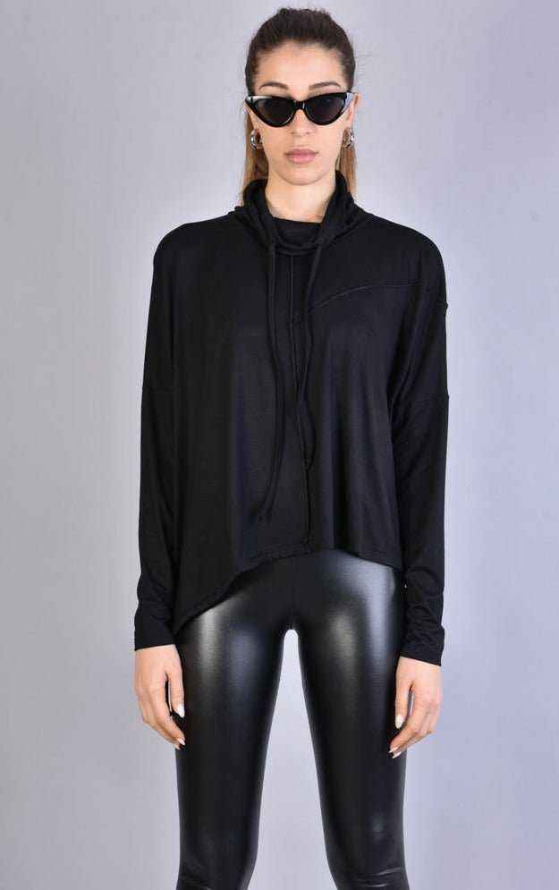 A34J LW636 BLACK Top Woman
