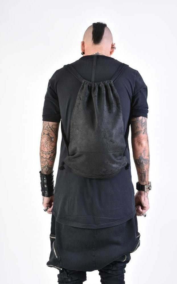 A34O LW76024 Black Leather Bag