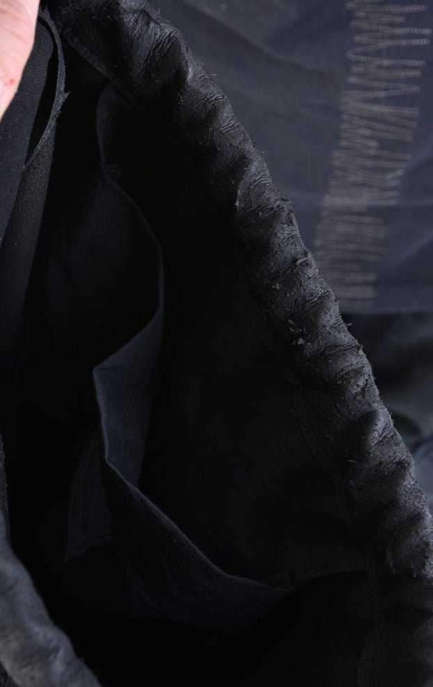 A34O LW76024 Black Leather Bag