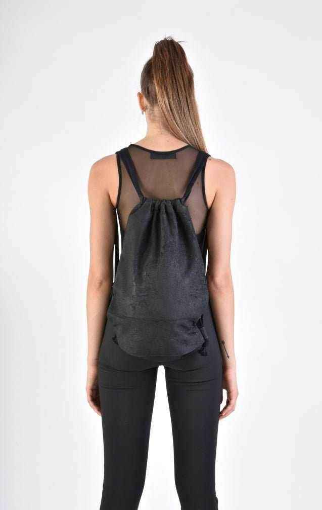 A34O LW76024D Black 100% Vera Pelle Leather Bag – Italian Unisex