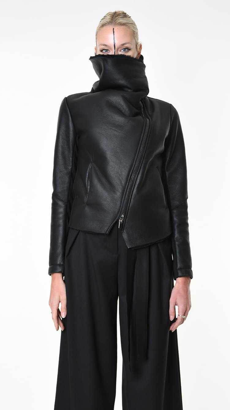 A34O LW92025 JACKET Shearling Black