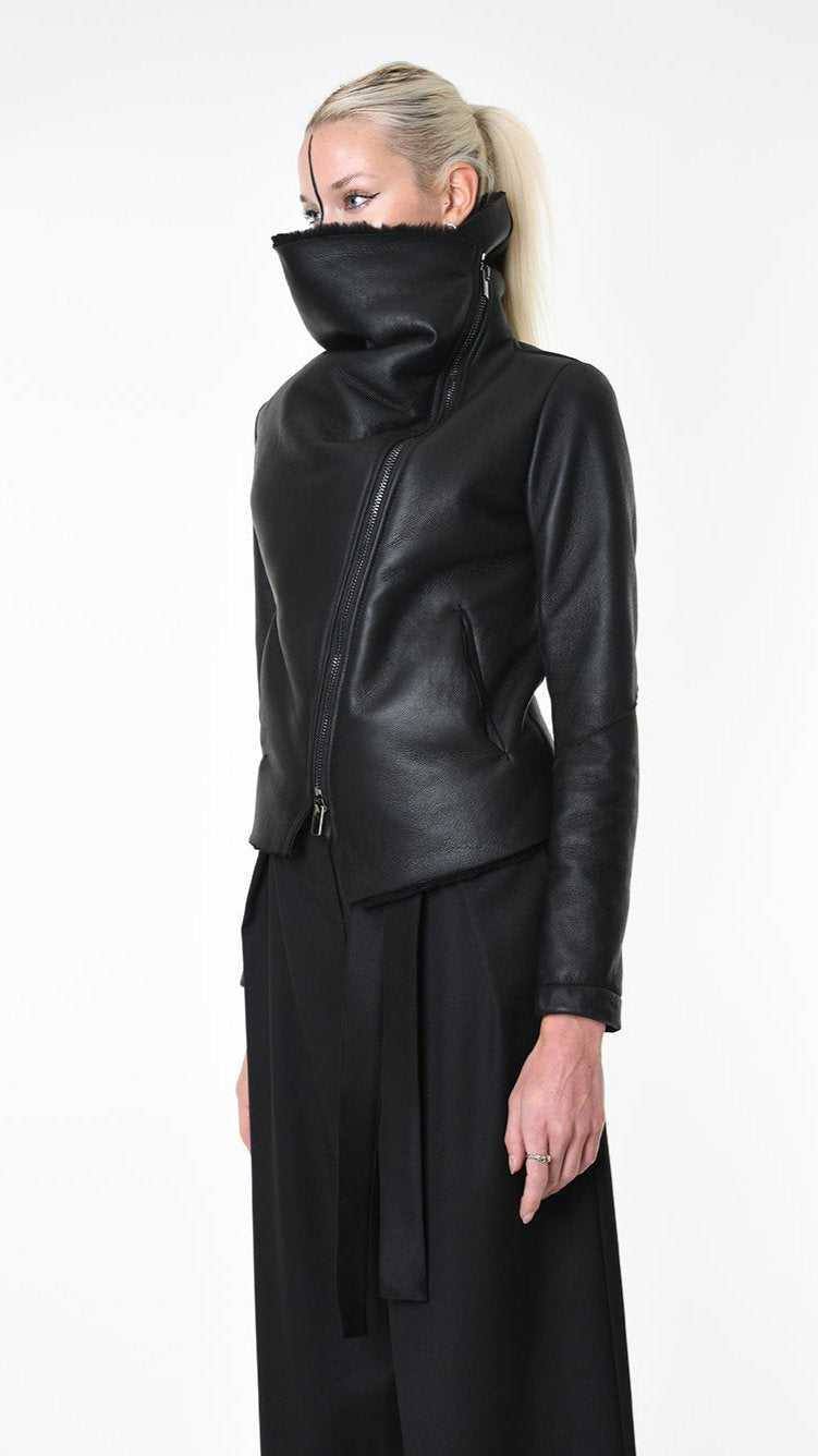 A34O LW92025 JACKET Shearling Black