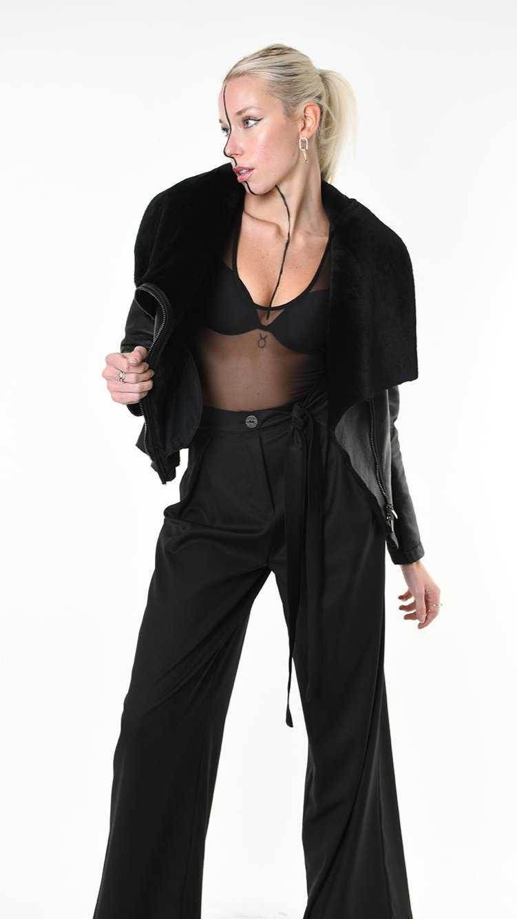 A34O LW92025 JACKET Shearling Black