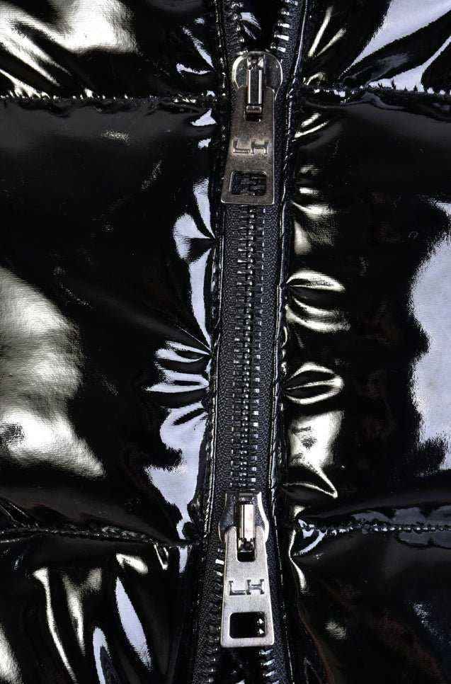A34P LW62823BLACK Nylon Painted Effect Bomber