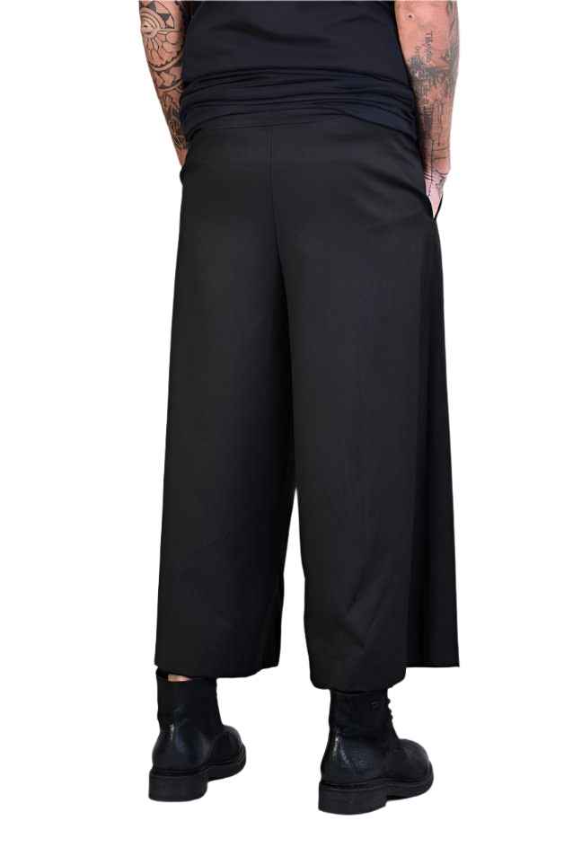 A34R LW510 BLACK Cool Wool Trousers