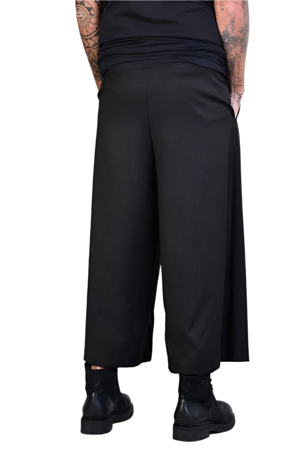 A34R LW510 BLACK Cool Wool Trousers