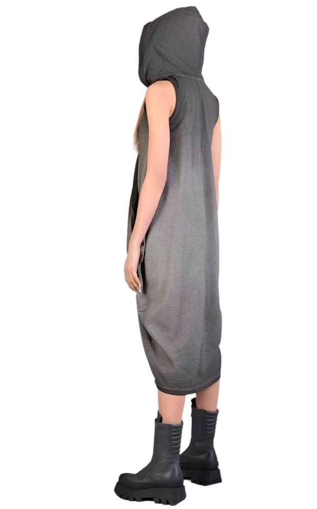 A34V LW57123 Dress - Sand Sleeveless Stretch Fleece Soft Comfortable Versatile Women's
