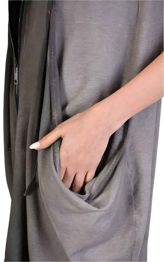 A34V LW57123 Dress - Sand Sleeveless Stretch Fleece Soft Comfortable Versatile Women's