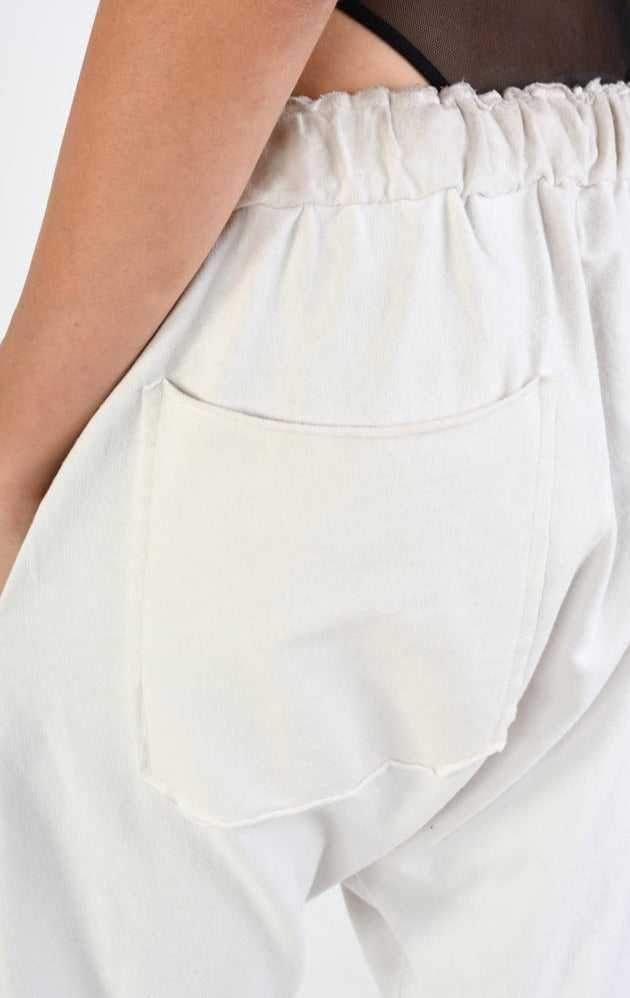 A34V LW74424 Over Low Crotch Fleece Stretch Dyed Sand