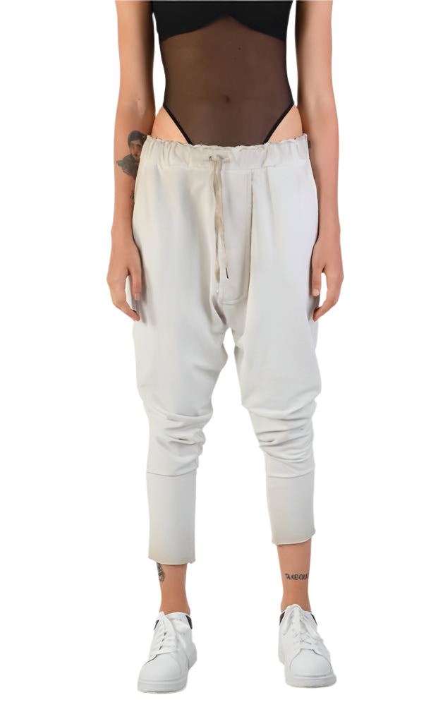 A34V LW74424 Over Low Crotch Fleece Stretch Dyed Sand