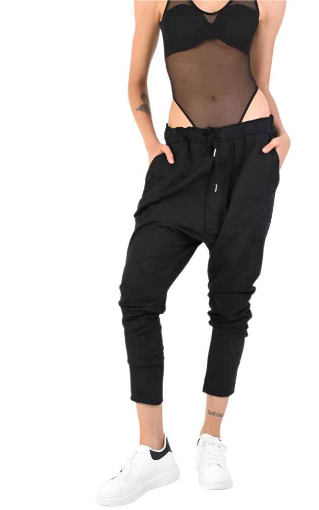 A34V LW74424 TROUSER Stretch Dyed Black