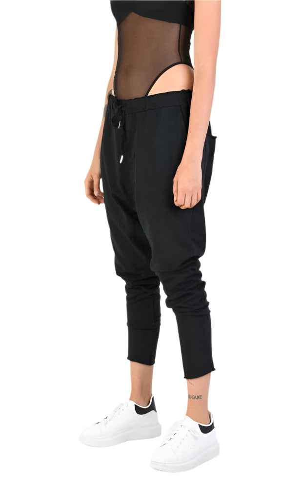 A34V LW74424 TROUSER Stretch Dyed Black