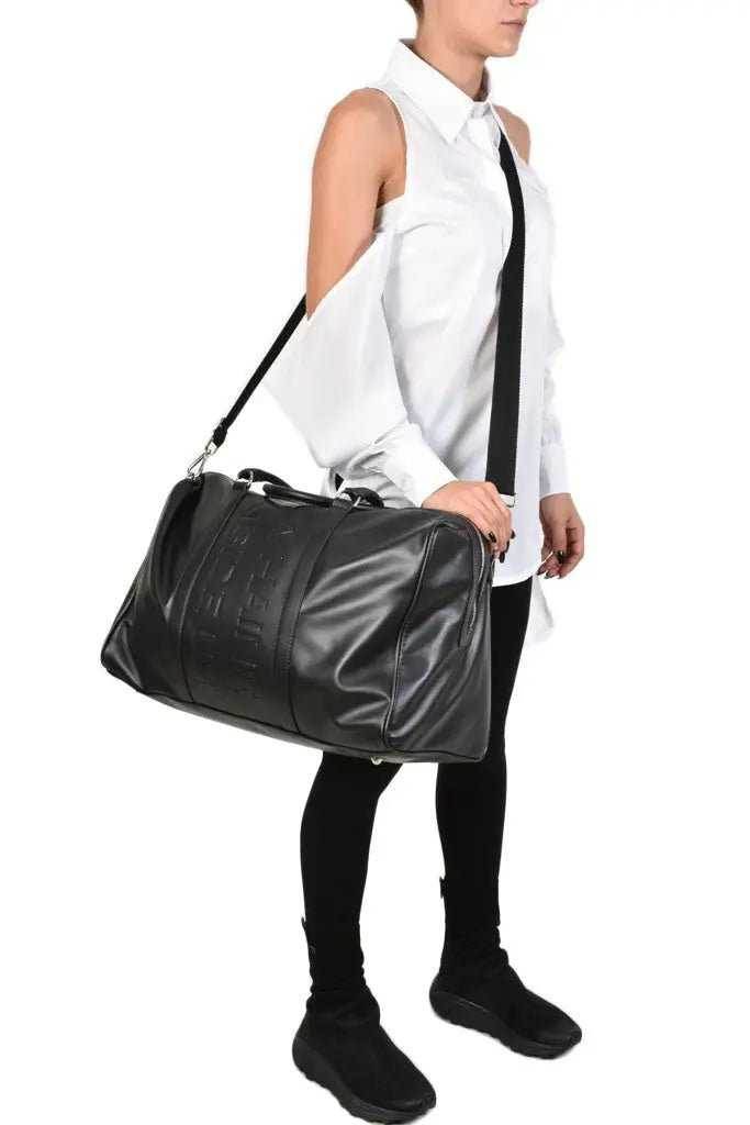 A38L PRICOS23 BLACK lasered nappa leather bag