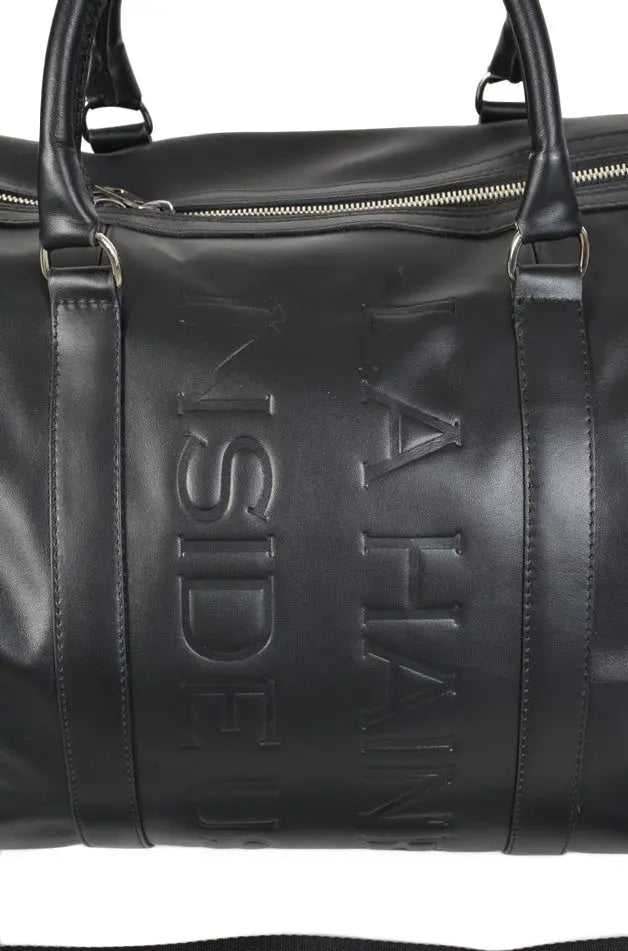A38L PRICOS23 BLACK lasered nappa leather bag