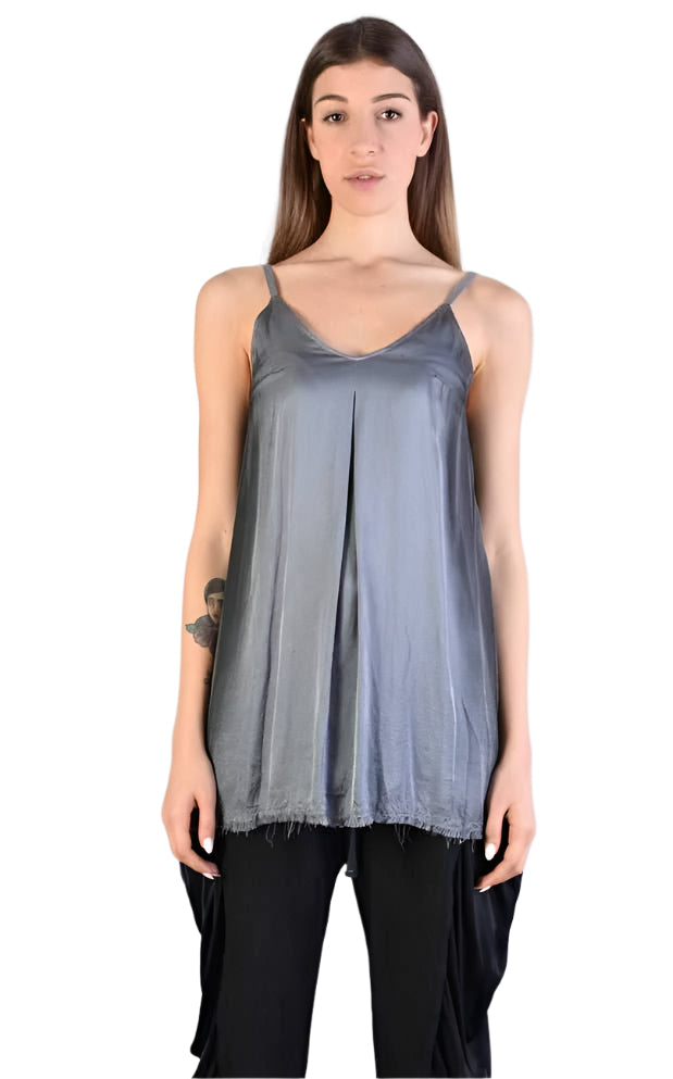 A39B SM188 GREY Satin Degrade Tank Top