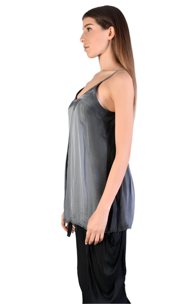 A39B SM188 GREY Satin Degrade Tank Top