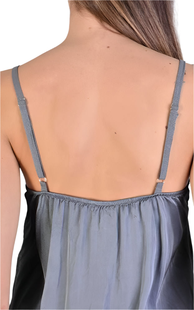 A39B SM188 GREY Satin Degrade Tank Top