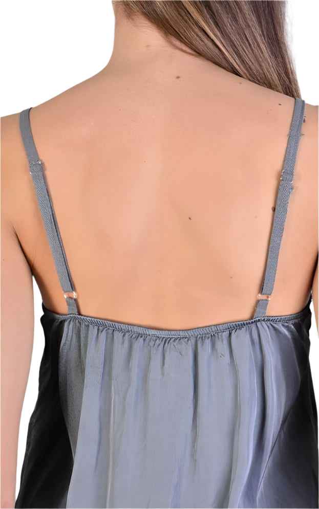 A39B SM188 GREY Satin Degrade Tank Top