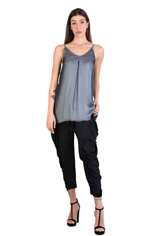 A39B SM188 GREY Satin Degrade Tank Top