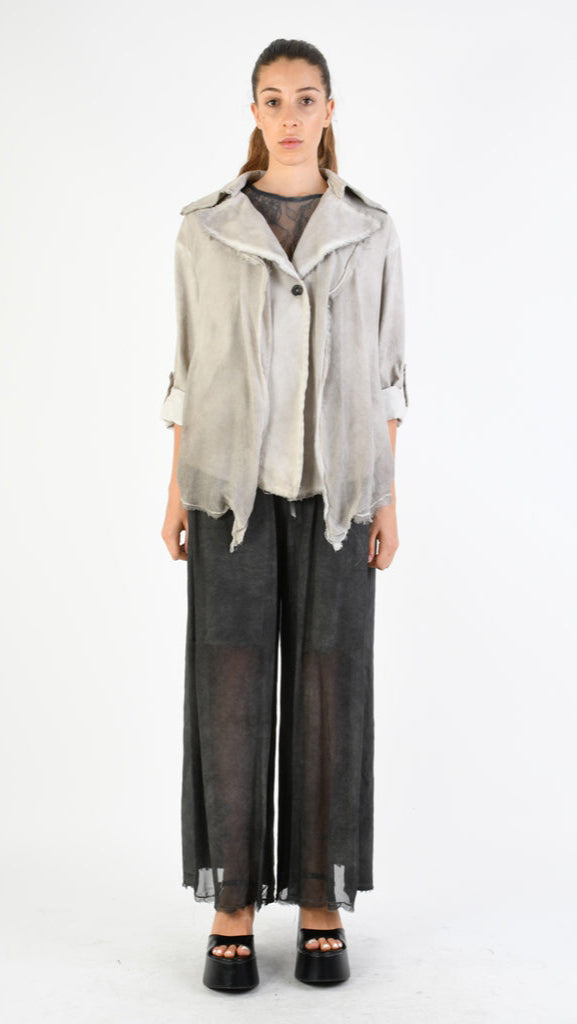 A39B SM29725 Oversized JACKET in Desert Cold Dyed Cotton Gabardine
