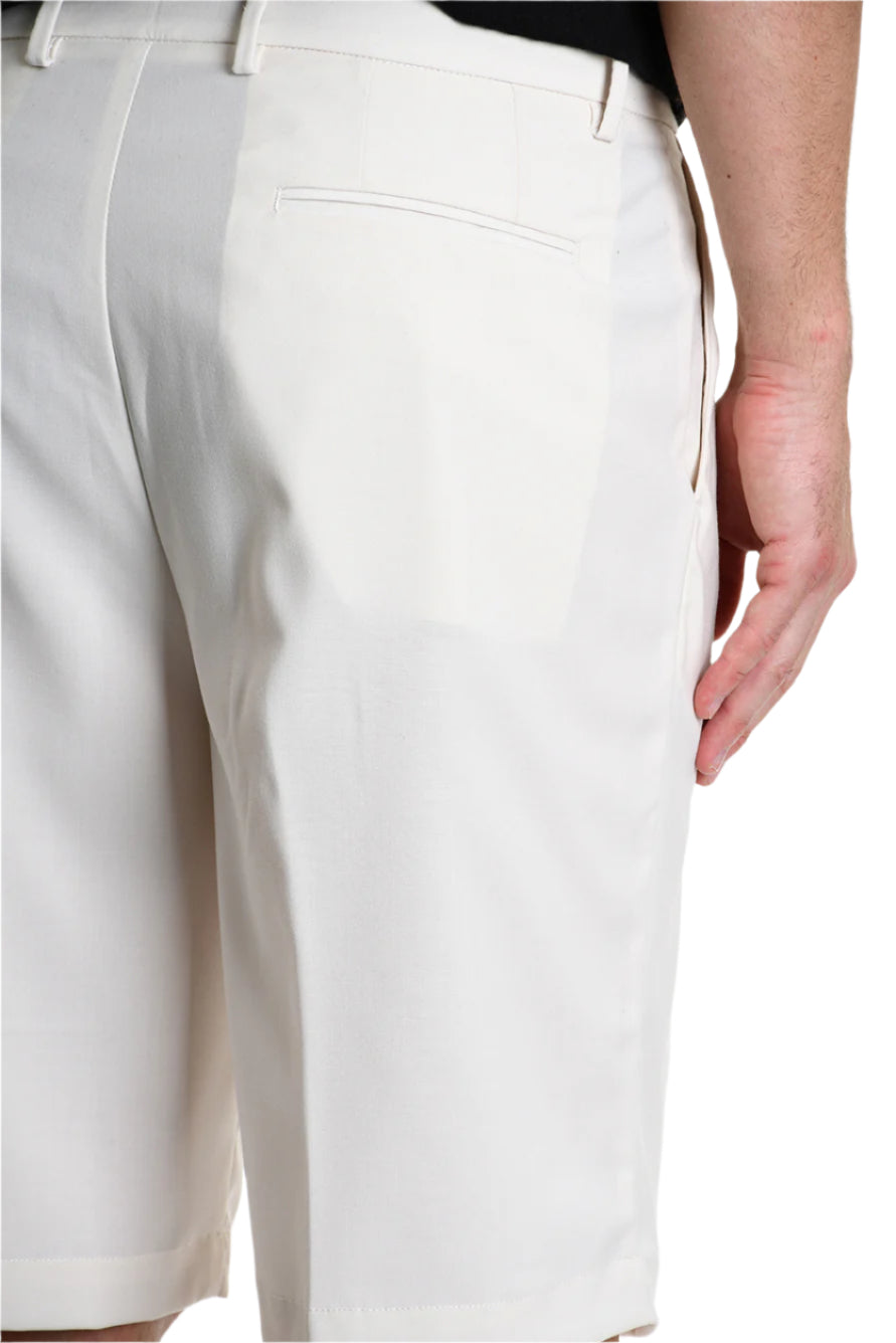 SHORT A325 2FAMILI Stretch Comfort Fit Cream