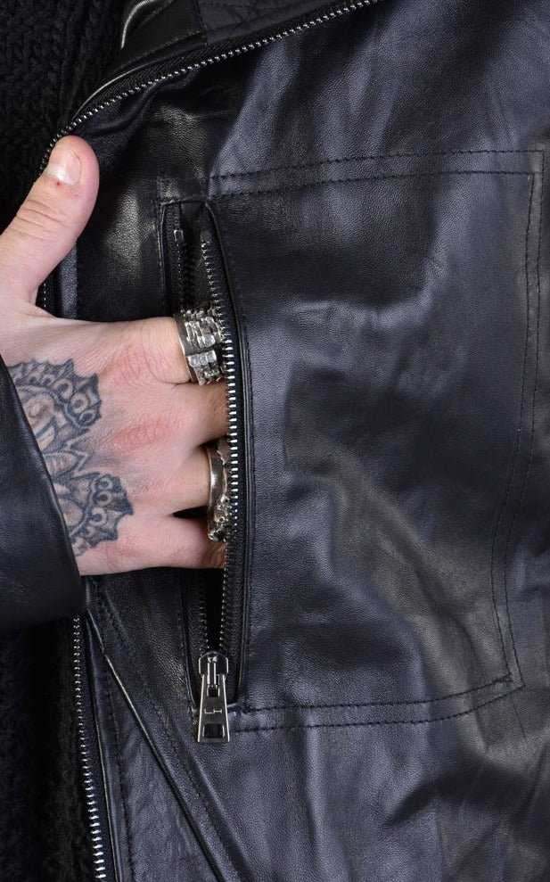 LM005 Leather sport jacket for men