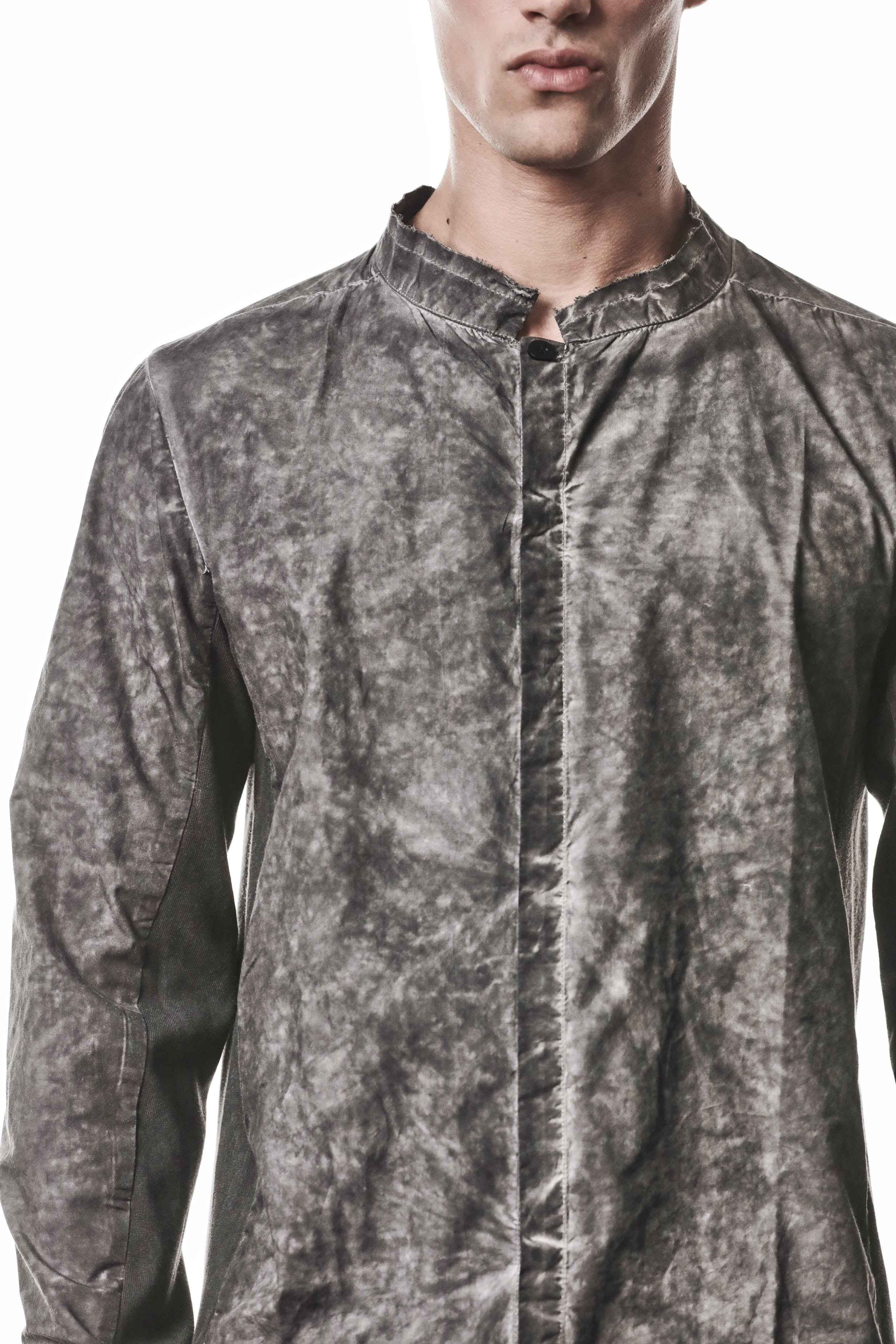 THOM KROM M H 178 Vegetal Black Men's Shirt | Organic Cotton Portuguese