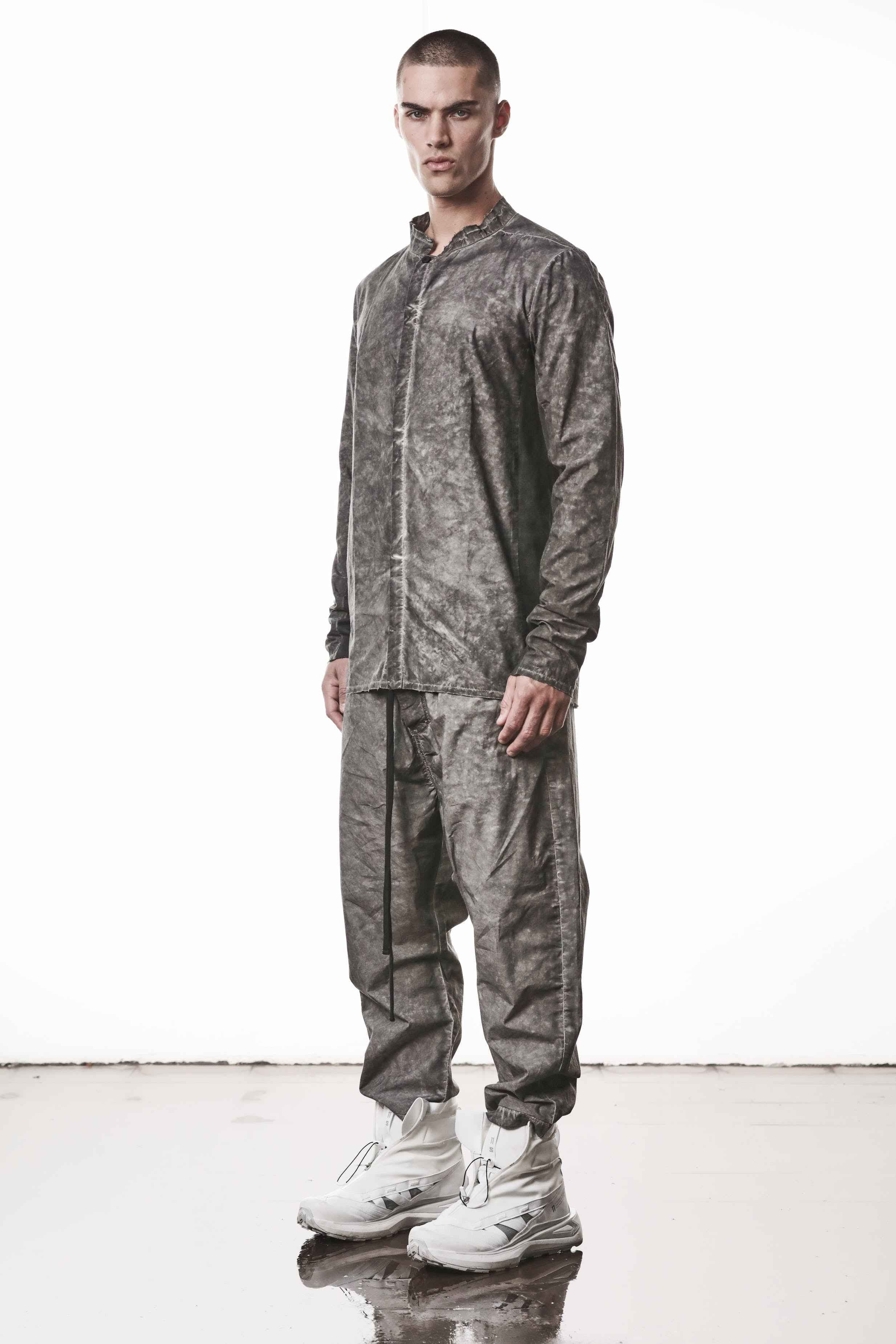 THOM KROM M H 178 Vegetal Black Men's Shirt | Organic Cotton Portuguese