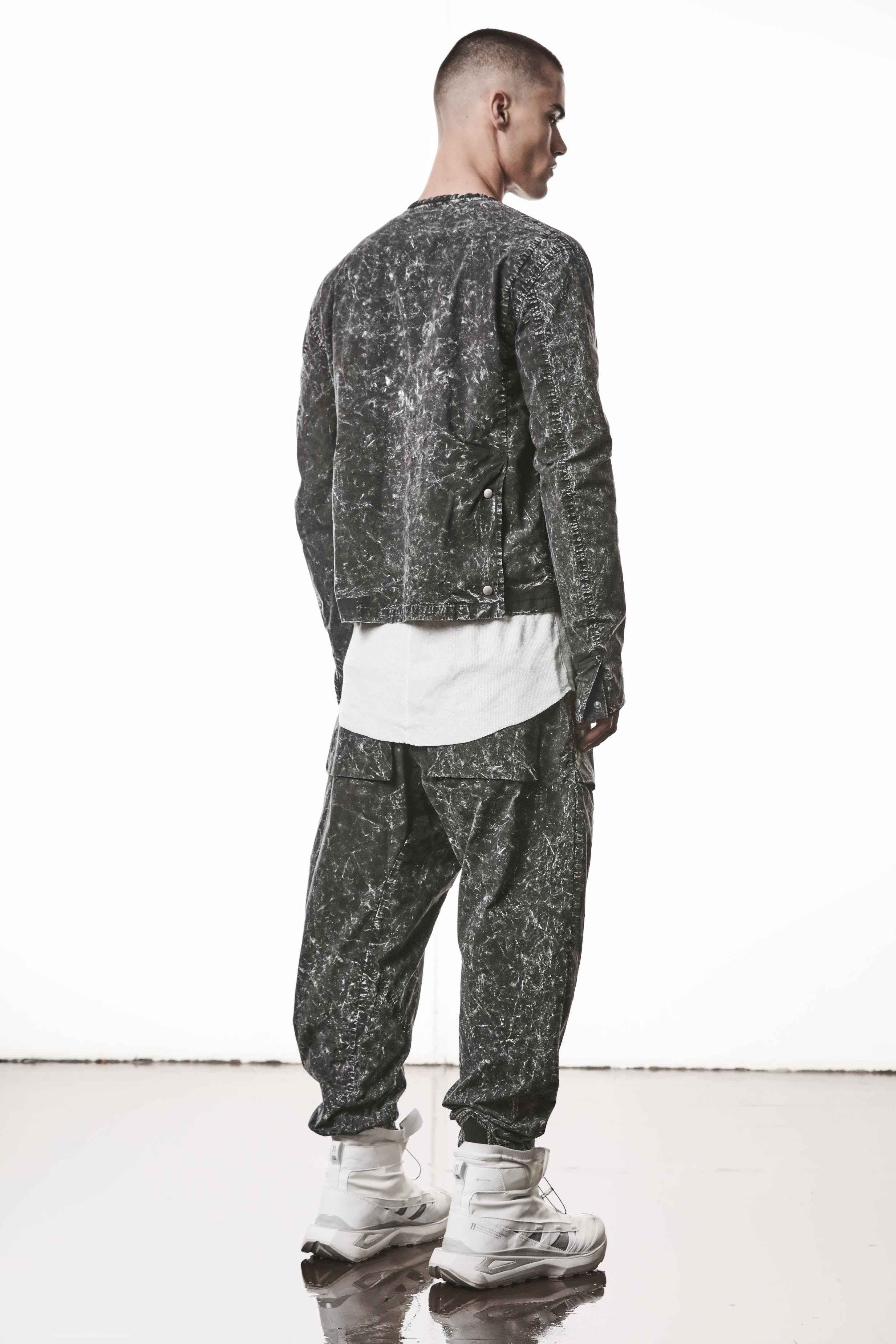 THOM KROM M J 88 Black Marble Men's Jacket | Portuguese Cotton Blend