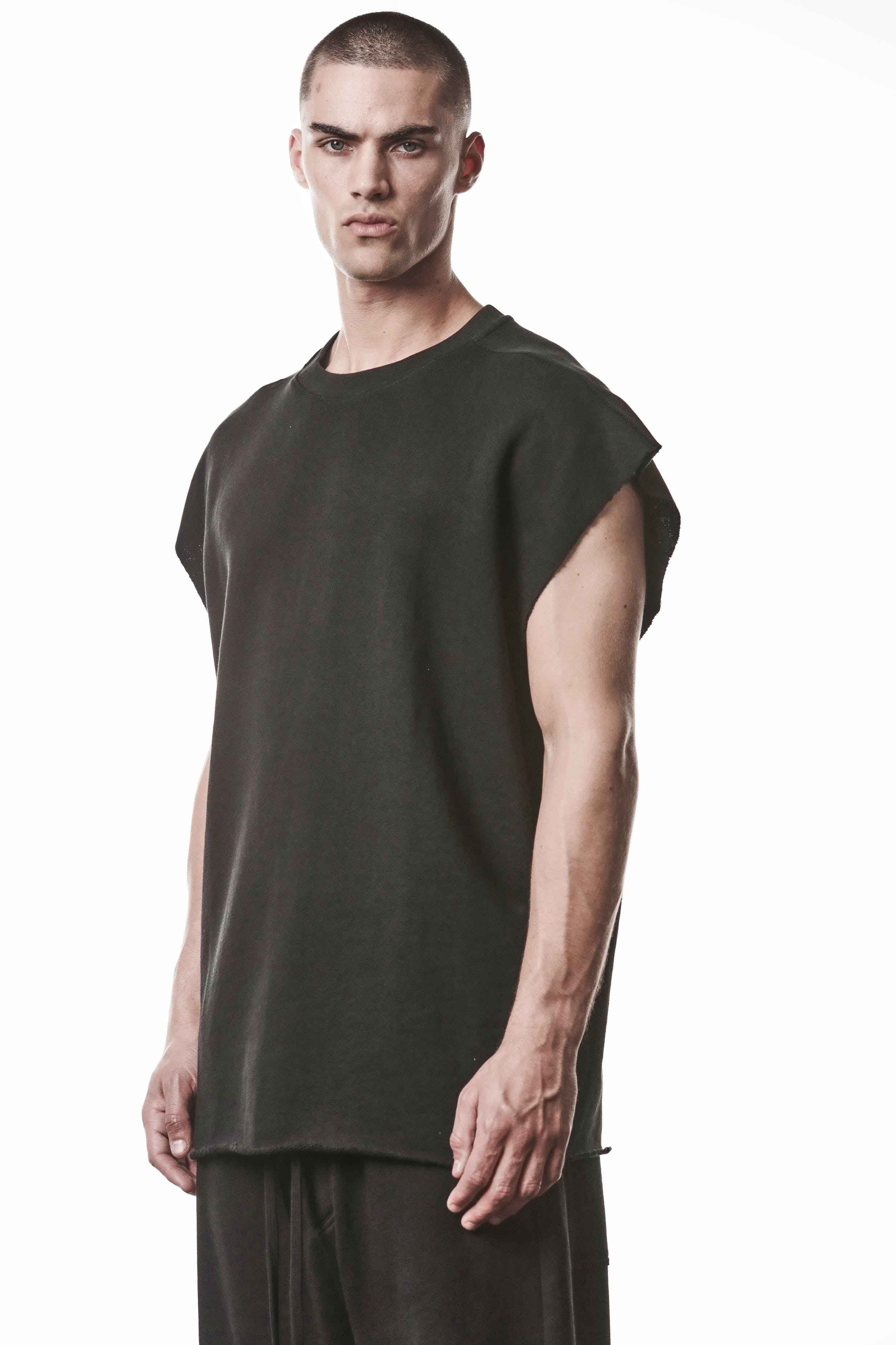 M S 190 Sweatshirt - Black Worked Knit 100% Cotton Men's