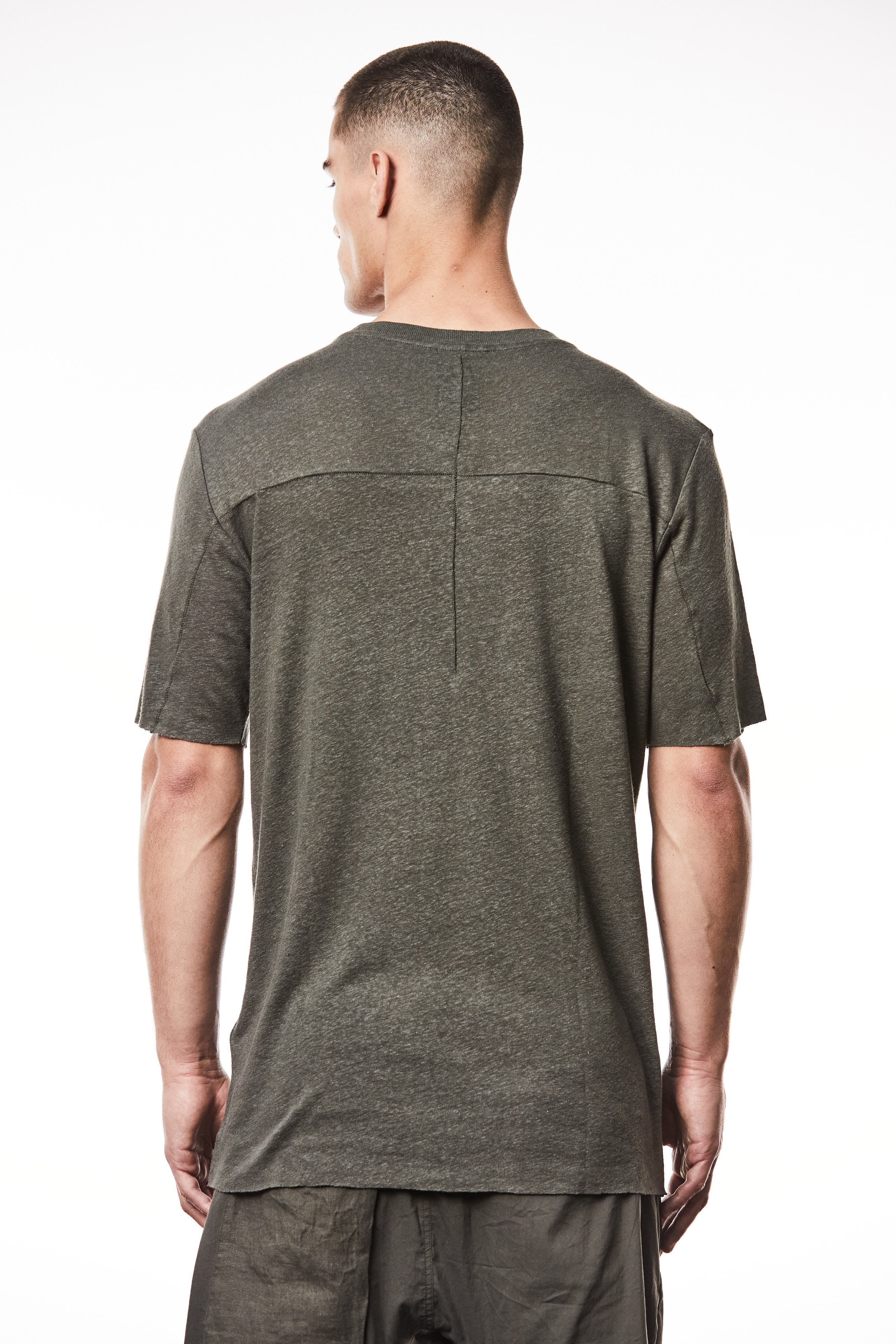 T3M TS 83125 round neck t-shirt in olive night